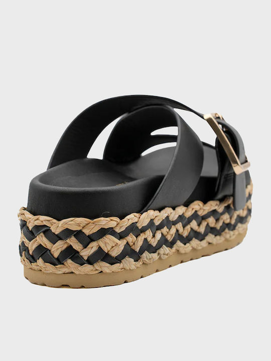 Women's Flat Sandals Black