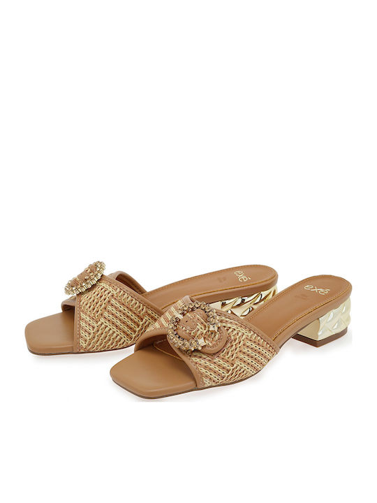Mules With Low Heel In Pink Colour