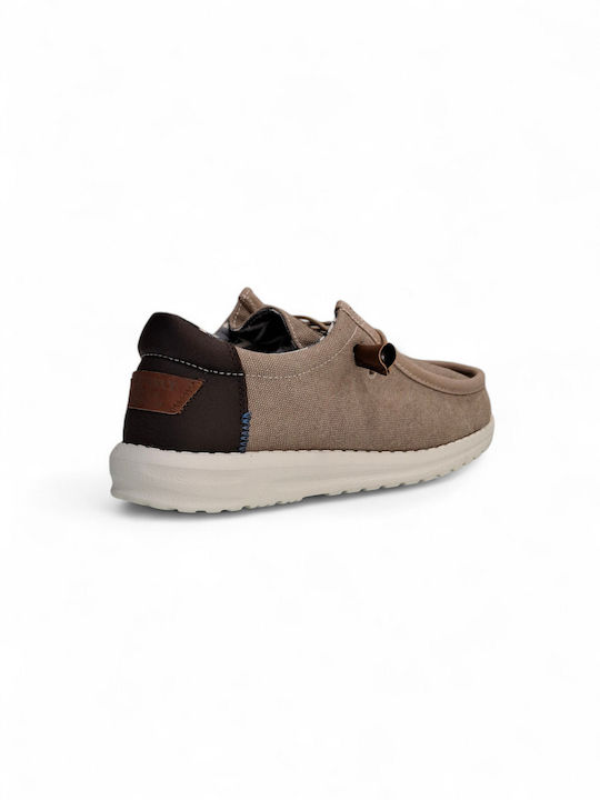 Men's Moccasins in Beige Colour