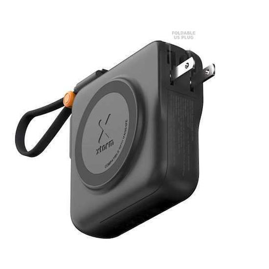 Xtorm Ασύρματος Φορτιστής (Qi Pad) και Καλώδιο USB-C 30W Power Delivery / SuperCharge Μαύρος (TravelPro)