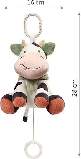 Babyono Hanging Toy for Cot and Stroller with Music Cow Bingo for Newborns