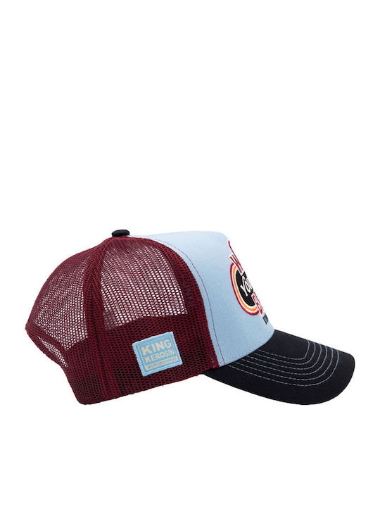 King Kerosin Καπέλο Wish You Were Beer Trucker Cap Skyblue Black