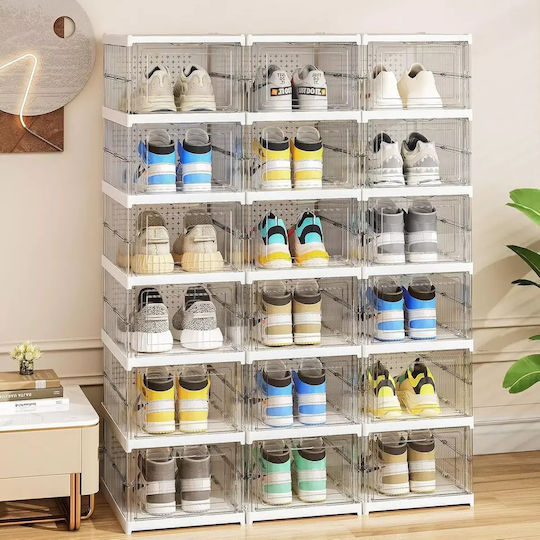 Plastic Shoe Storage Case 110x25.5x110cm
