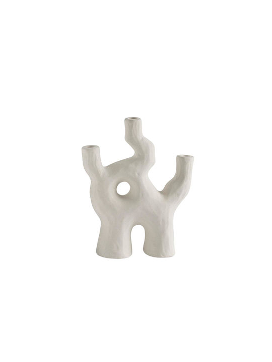 Andrea House Decorative Ceramic White Vase 26x10xH32cm