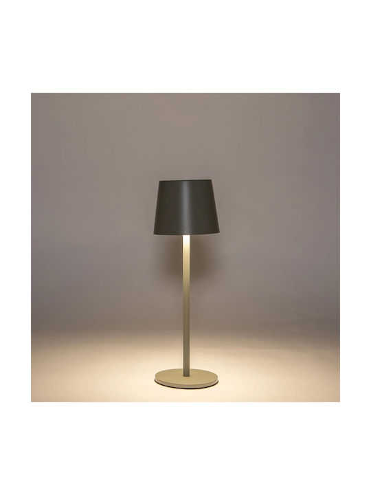 Anna's Collection Table Lamp LED with Green Shade and Base