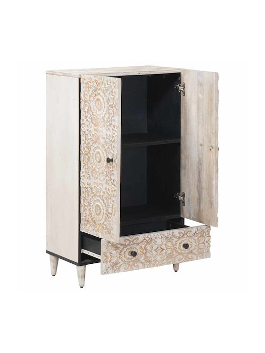 Double Door Wardrobe White 60x33.5x100cm