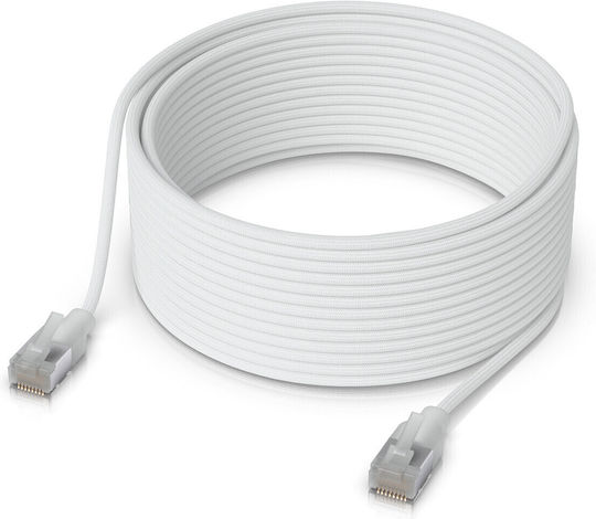 Ubiquiti U/UTP Cat.6a (Gigabit) Καλώδιο Δικτύου Ethernet 15m Λευκό