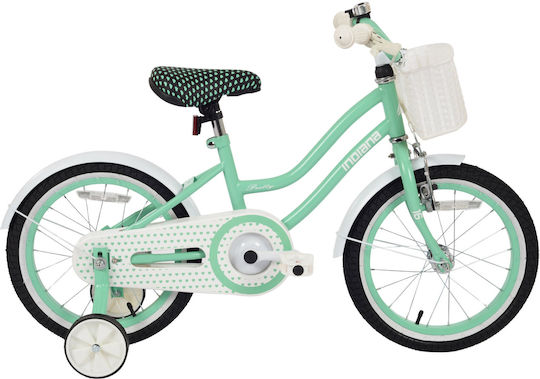 Indiana Pretty 16" Παιδικό Ποδήλατo BMX Πράσινο