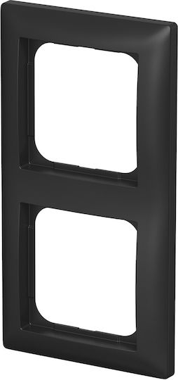 Busch-Jaeger Switch Frame Bj 1722-915 2-Fach Black Matt Busch-Balance Si 2cka001725a1569