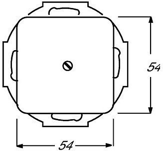 Wechselrahmen Busch-Jaeger Reflex Si Central Disc Support Ring Blind Up Alpinweiß