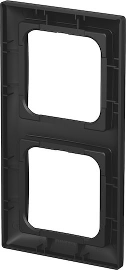 Busch-Jaeger Switch Frame Bj 1722-915 2-Fach Black Matt Busch-Balance Si 2cka001725a1569