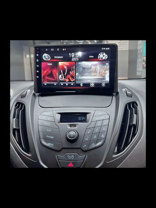 Lenovo Car Audio System for Ford Tourneo / Courier 2014 (Bluetooth/USB/WiFi/GPS/Apple CarPlay/Android Auto) with 9" Touch Screen