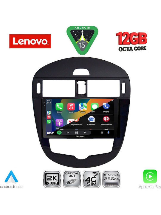 Lenovo Car Audio System for Nissan Pulsar 2014-2020 with Clima Bluetooth USB WiFi GPS Apple CarPlay Android Auto with 9" Touch Screen