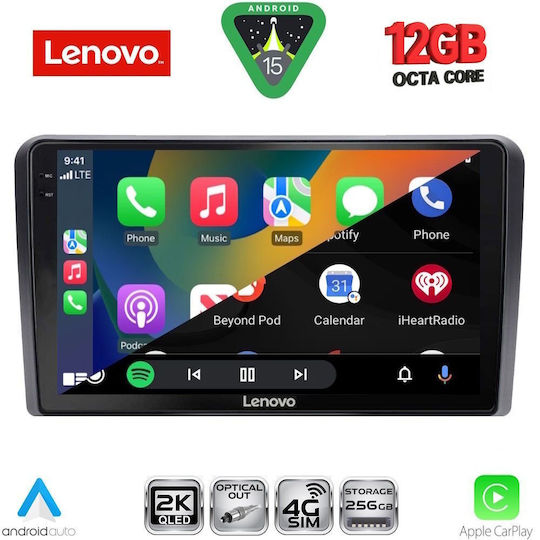Lenovo Ηχοσύστημα Αυτοκινήτου για Ford Transit Connect 2018-2025 (Bluetooth/USB/WiFi/GPS/Apple-Carplay/Android-Auto) με Οθόνη Αφής 10"