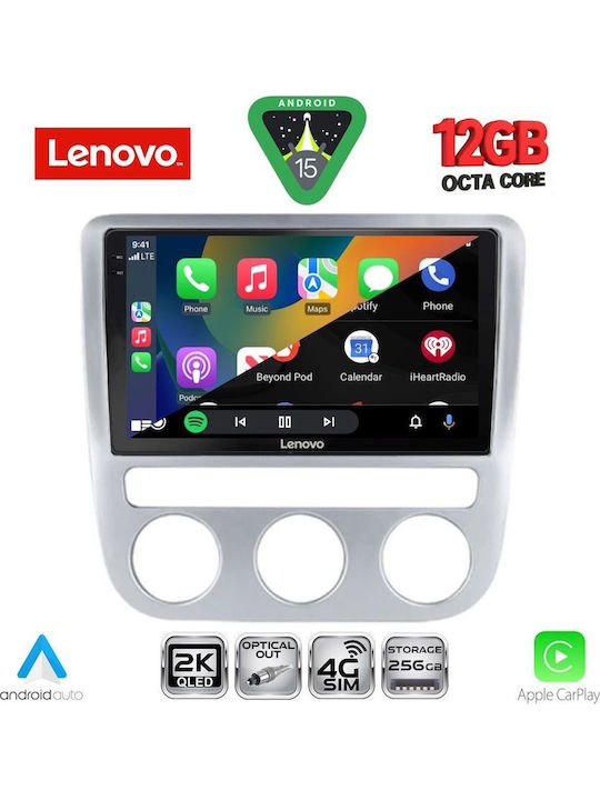Lenovo Car Audio System for Volkswagen Eos / Scirocco 2006 with Clima (Bluetooth/USB/WiFi/GPS/Apple CarPlay/Android Auto) with 9" Touch Screen
