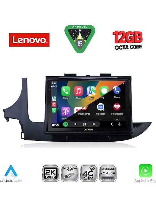 Lenovo Car Audio System for Opel Mokka 2016-2021 Bluetooth USB WiFi GPS Apple CarPlay Android Auto with 9" Touch Screen