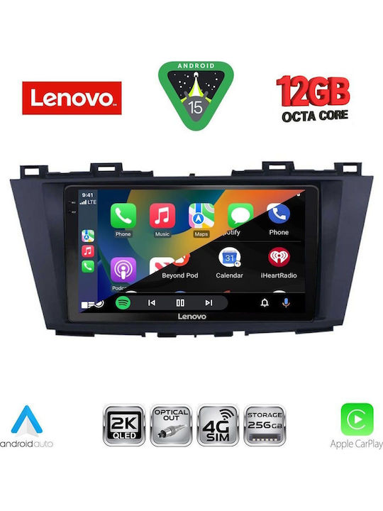 Lenovo Car Audio System for Mazda 5 2011-2020 Bluetooth USB WiFi GPS Apple CarPlay Android Auto with 9" Touch Screen