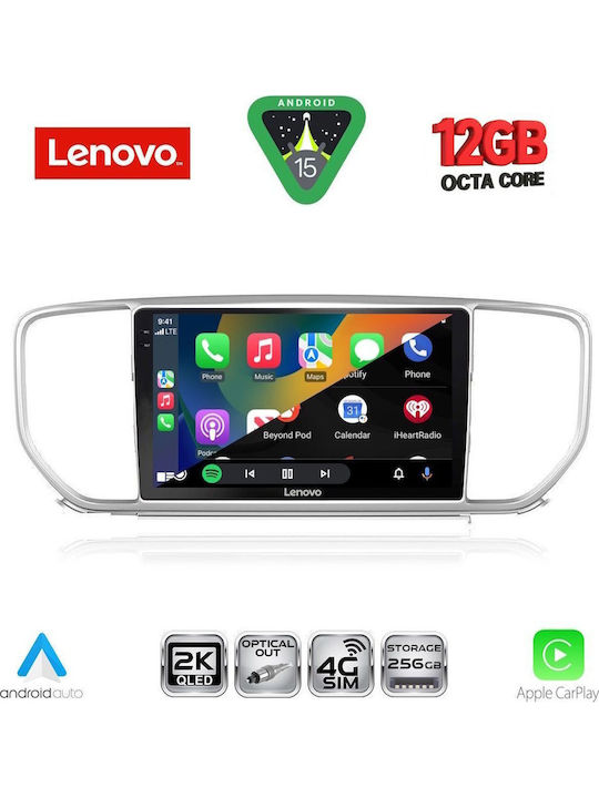 Lenovo Ηχοσύστημα Αυτοκινήτου για Kia Sportage 2018-2021 (Bluetooth/USB/WiFi/GPS/Apple-Carplay/Android-Auto) με Οθόνη Αφής 9"
