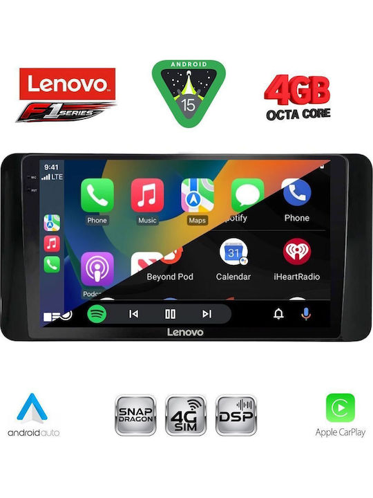 Lenovo Car Audio System for Toyota Land Cruiser 2023 Bluetooth USB WiFi GPS Apple CarPlay Android Auto with 10" Touch Screen