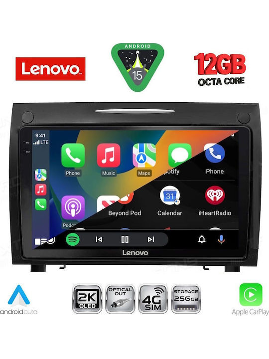 Lenovo Car Audio System for Mercedes-Benz SLK 2004-2010 Bluetooth USB WiFi GPS Apple CarPlay Android Auto with 9" Touch Screen