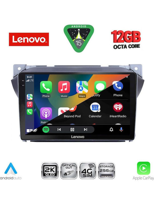 Lenovo Car Audio System for Suzuki Alto Nissan Pixo 2009-2014 (Bluetooth USB WiFi GPS Apple CarPlay Android Auto) with 9" Touch Screen