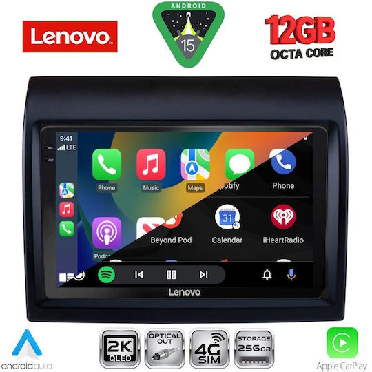 Lenovo Ηχοσύστημα Αυτοκινήτου για Peugeot Boxer Fiat Ducato Citroen Jumper 2011-2021 (Bluetooth/USB/WiFi/GPS/Apple-Carplay/Android-Auto) με Οθόνη Αφής 9"