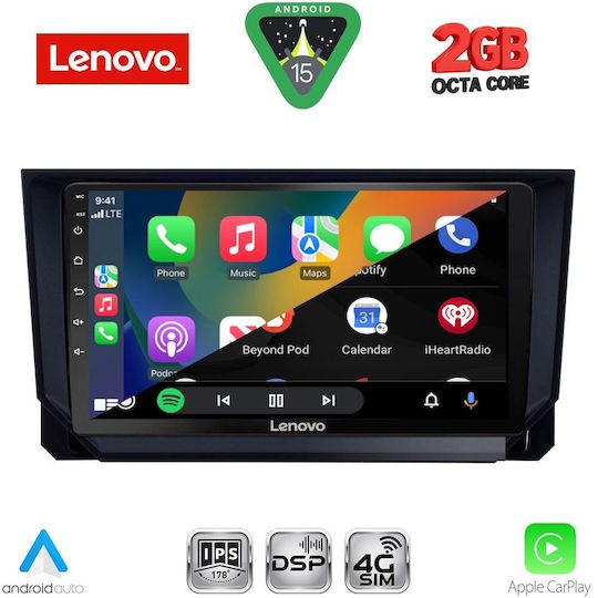 Lenovo Car Audio System for Seat Arona / Ibiza 2018+ Bluetooth USB Wi-Fi GPS Apple CarPlay Android Auto with 9 Inch Touch Screen LENOVO LVF 5573 CPA