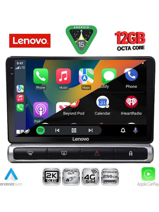 Lenovo Car Audio System for Citroen C3 / DS3 2016 (Bluetooth/USB/WiFi/GPS/Apple CarPlay/Android Auto) with 9" Touch Screen