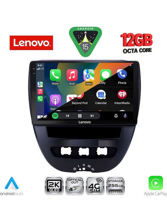 Lenovo Car Audio System for Toyota Aygo 2005-2014 Bluetooth USB WiFi GPS Apple CarPlay Android Auto with 10" Touch Screen