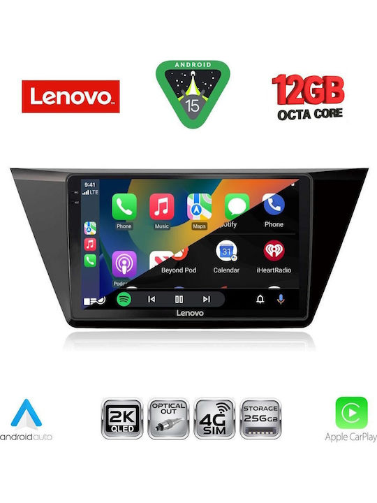 Lenovo Car Audio System for Volkswagen Touran 2016 Bluetooth USB WiFi GPS Apple CarPlay Android Auto with 10" Touch Screen
