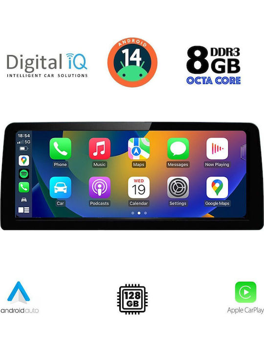 Digital IQ Car Audio System for BMW X3 (F25) / X4 (F26) 2016-2017 (Bluetooth/USB/AUX/WiFi/GPS/Apple CarPlay/Android Auto) with 10.25" Touch Screen