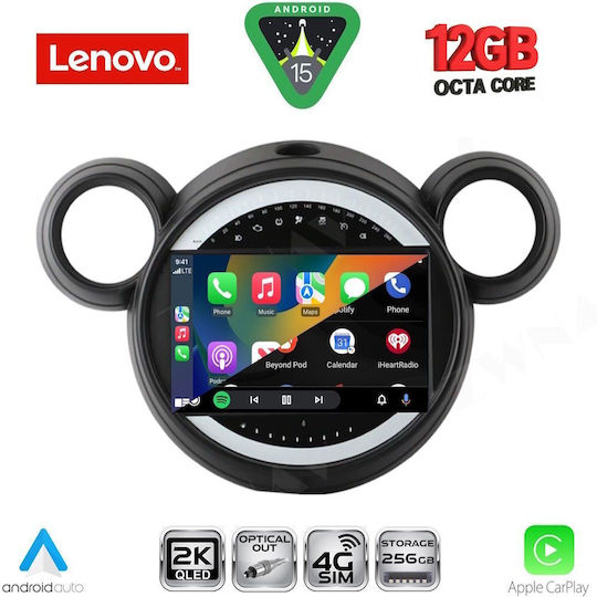 Lenovo Car Audio System for Mini Countryman Paceman 2010-2016 Bluetooth USB Wi-Fi GPS Apple CarPlay Android Auto with 9 Inch Touch Screen LENOVO SSZ 12065 CPA
