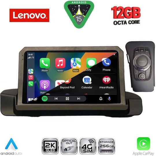 Lenovo Car Audio System for BMW Series 3 2005-2012 Bluetooth USB WiFi GPS Apple CarPlay Android Auto with 9" Touch Screen