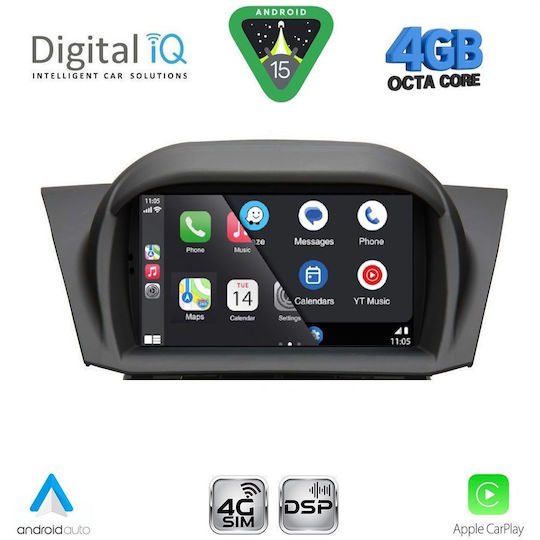 Digital IQ Car Audio System for Ford Fiesta 2008-2017 Bluetooth USB WiFi GPS Apple CarPlay Android Auto