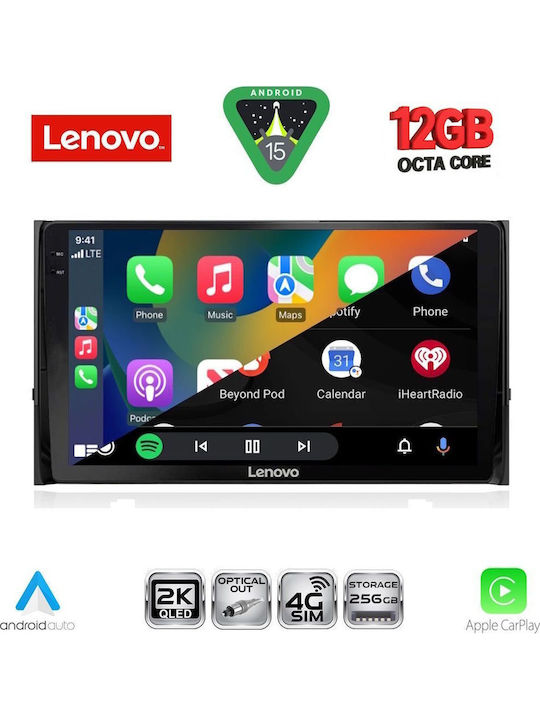 Lenovo Car Audio System for Skoda Karoq / Kodiaq 2016 with Clima (Bluetooth/USB/WiFi/GPS/Apple CarPlay/Android Auto) with 10" Touch Screen