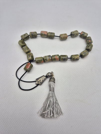 Handmade Worry Beads Jasper Onyx – Semi-Precious Wellness & Balance Beads