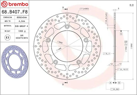 Brembo Δισκόπλακα