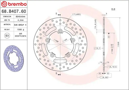 Brembo Δισκόπλακα