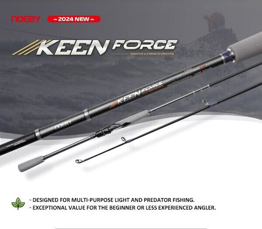 Σετ Ψαρέματος Lrf Καθετής Καλάμι Noeby Keen Force 2.24m C.w:1-6 Gr Μηχανισμός Ryobi Virtus 1000