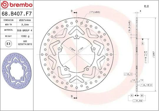 Brembo Δισκόπλακα