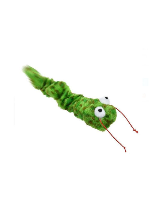 Jucărie Pentru Pisici Șarpe Cu Cheiță 12cm Verde Jucărie Interactivă De Mișcare