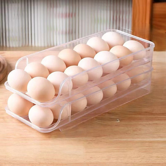 Eierfächer Kühlschrank-Organisatoren Für 24 Eier 30x5x13.5cm
