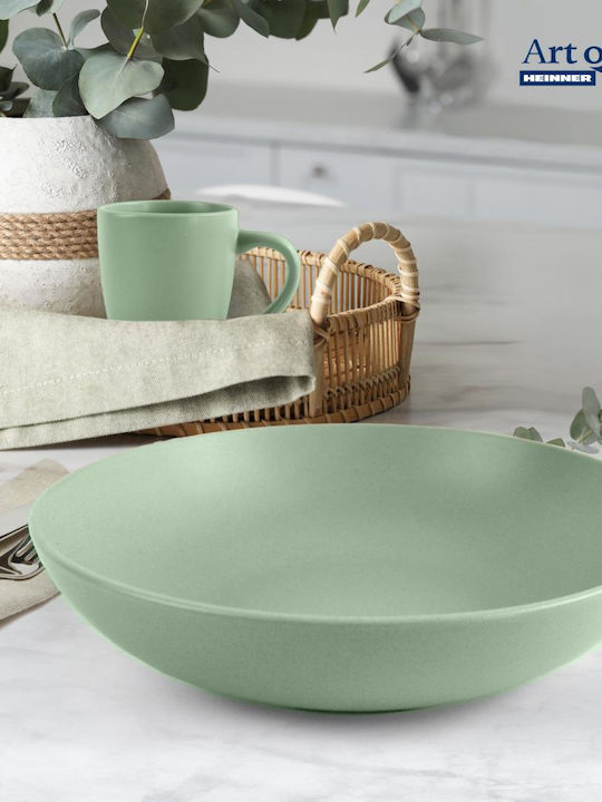 Heinner Yvonne Servierplatte aus Keramik mit Durchmesser 20cm 6 Stück