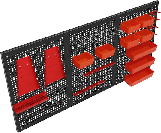 Kraft&Dele Дъска За Организация На Инструменти За Стена 120 X 60 См 18 Компонента Kd-11898