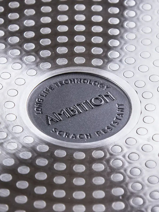 Ambition Ambition Aluminum Saganaki Pan with Lid Non-Stick Coating 28cm