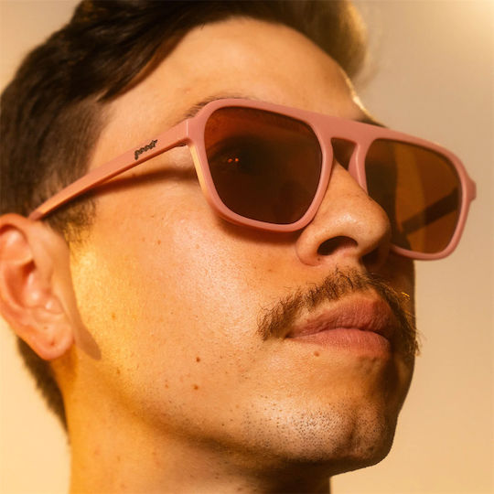 Goodr Cycling Glasses with Pink Frame and Dark Lenses
