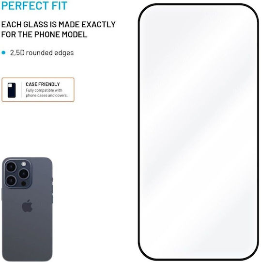 Fixed 2.5D Screen Protector Μαύρο (Redmi Note 14 4G / Redmi Note 14 5G / Poco M7 Pro)