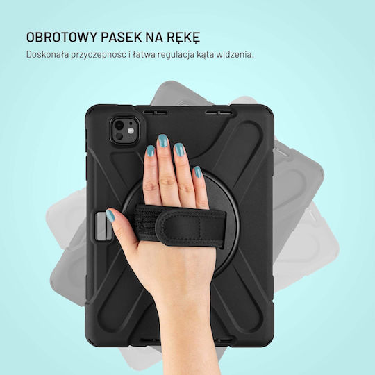 Fixed Flip Cover Durabilă Neagră (Samsung Galaxy Tab A11)