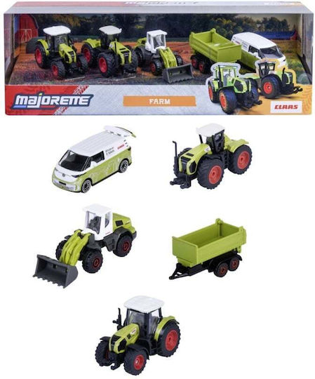 Simba Tractor 5 Vehicule Agricole Metalice Farm 7.5cm Camionetă