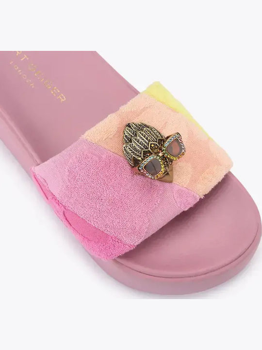 Slides cu Platformă în Culoare Fuchsia